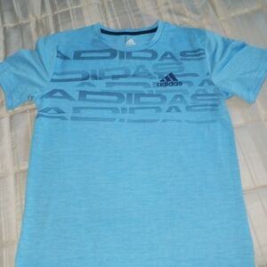 Adidas Light Blue Logo Tee